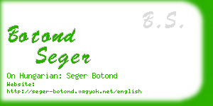botond seger business card